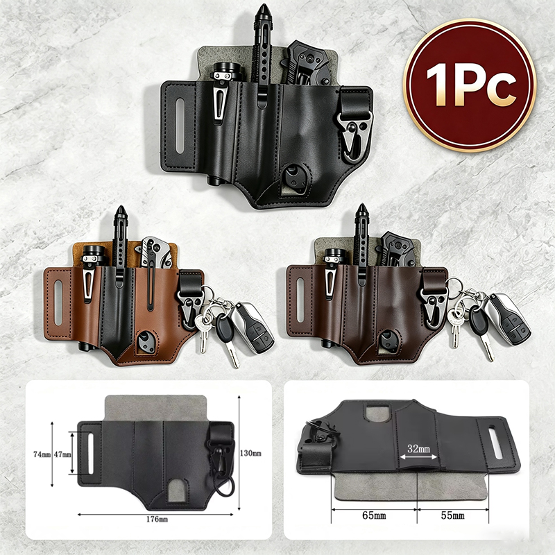 Edc Carry Pocket Pouch - 멀티 도구 칼집 용 가죽 칼집