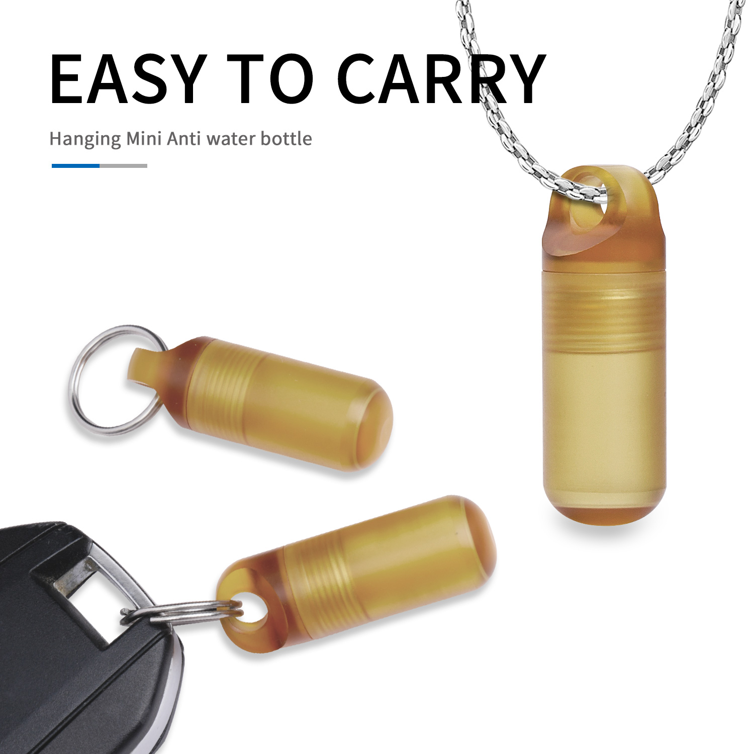 Edc Pill Carry - 미니 휴대용 알약 상자 방수 병