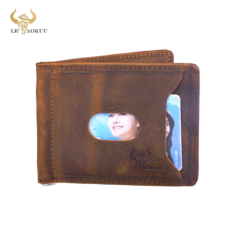 Money Clip Magnetic - 남성용 고급 가죽 마그네틱 머니 클립