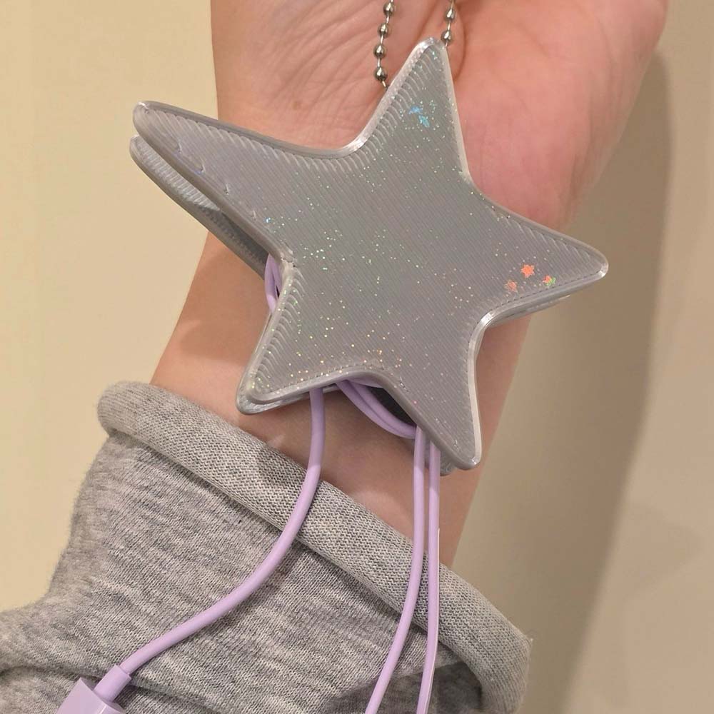Cable Winder Keychain - 3D 스타 케이블 와인더 – Y2K