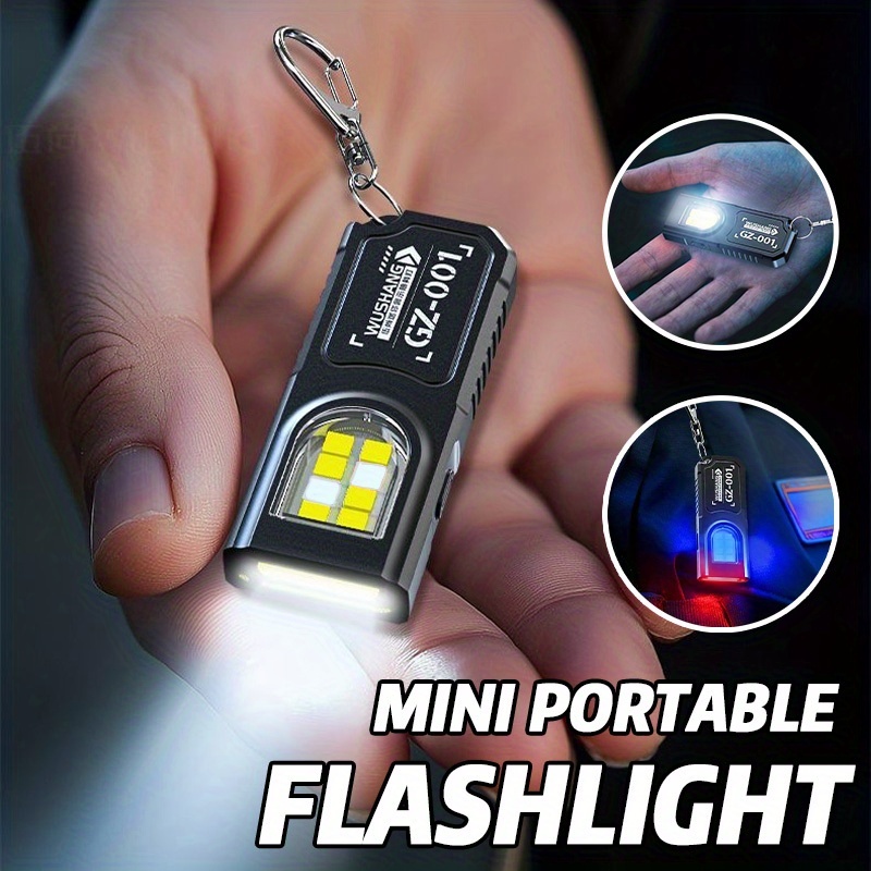 Keychain Flashlight - 강력한 미니 COB LED 키체인 손전등