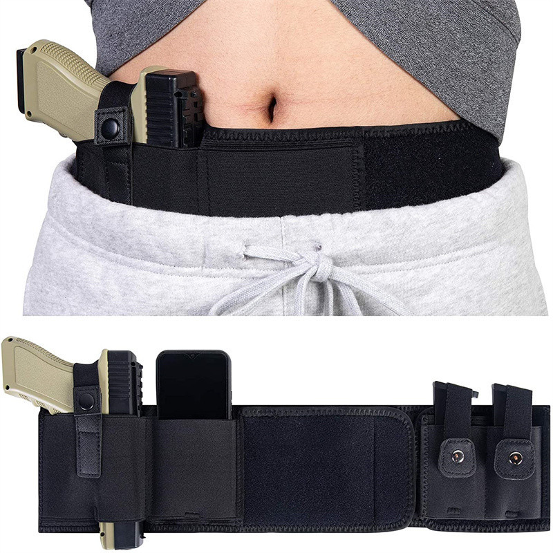 벨리 밴드 건 홀스터 은닉 휴대용 허리 밴드 권총 홀스 - Edc Carry Pistols 리뷰 및 가격