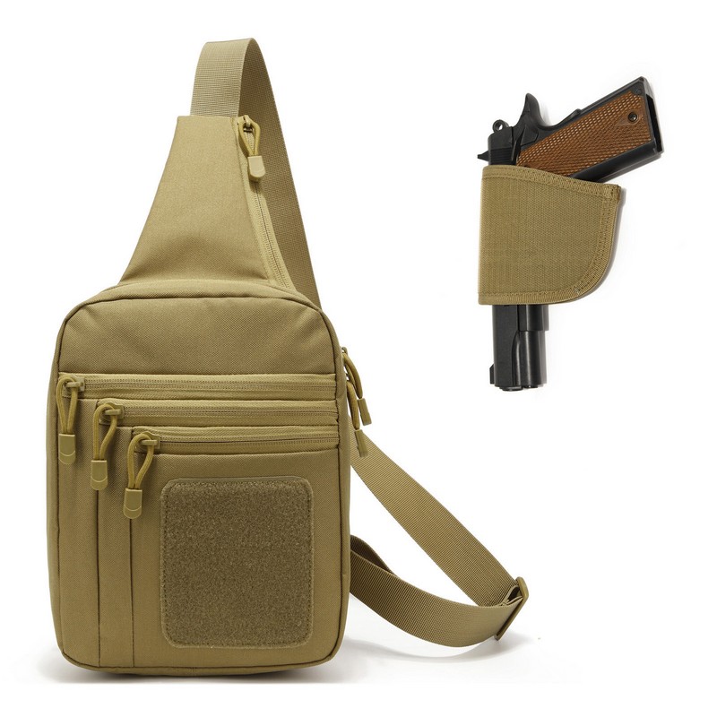 새로운 전술 가슴 가방 권총 홀스터, 은폐 총 운반 파 - Edc Concealed Carry Backpack 리뷰 및 가격