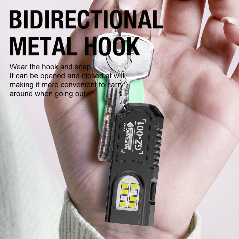 휴대용 키체인 LED COB 손전등 펜 클립이 있는 U - Keychain Flashlight 리뷰 및 가격
