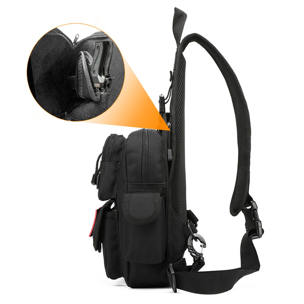 전술 권총 가방, 은닉 휴대용 총기 가방, 크로스바디  - Edc Concealed Carry Backpack 리뷰 및 가격