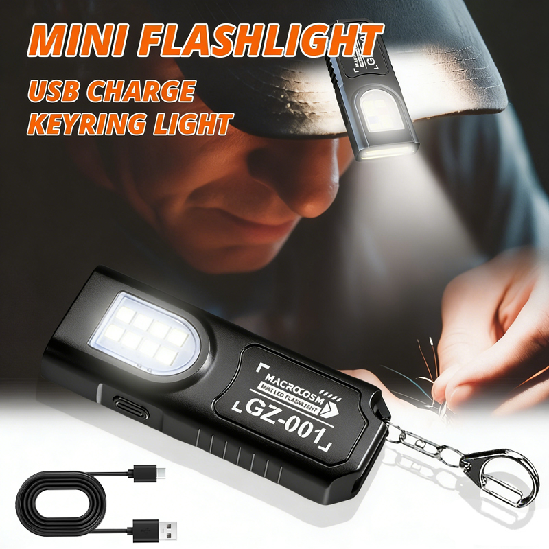 LED 키체인 손전등 타입 C 충전식 550LM 휴대용 - Keychain Flashlight 리뷰 및 가격